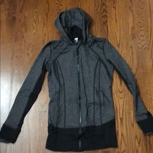 Lululemon grey/black running jacket size 6